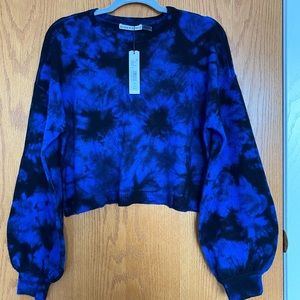 Alice & Olivia Cropped Bell Sleeve Sweater